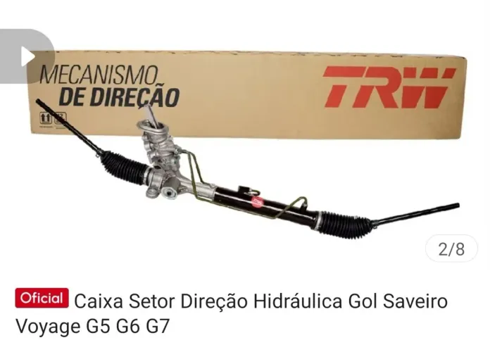 Caixa de direção hidráulica do gol, Saveiro e Voyage G5, G6, G7