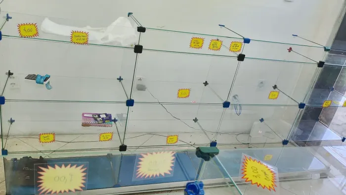Balcão de vidro