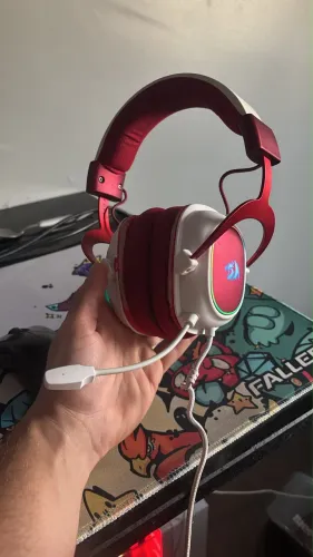 Fone headset Redragon Zeus branco