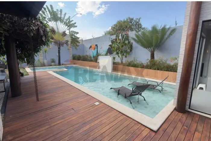 Casa térrea 5 suítes lazer completo semi-mobiliada Solar de Brasília lll Jardim Botânico