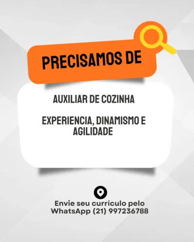 Auxiliar de cozinha