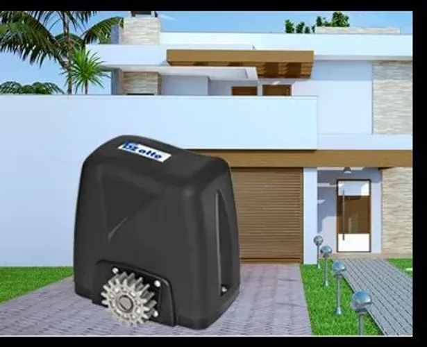 Motor deslizante instalado 