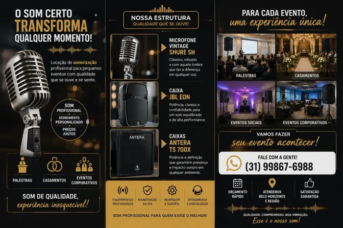 Locação de Som Casamento e Eventos