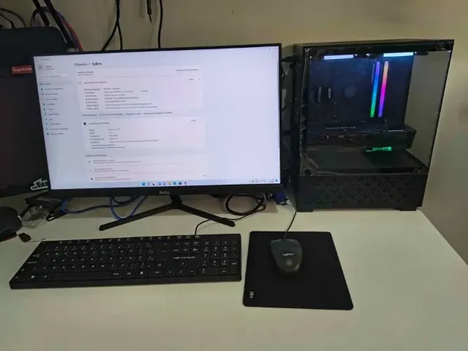 Pc Gamer: Ryzen 5 5600, RX 7600 8GB, 16GB, SSD 1TB, Fonte 850w Gold, Placa Mãe Asus