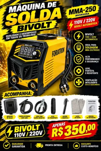 Vende-se máquina de solda bivolt