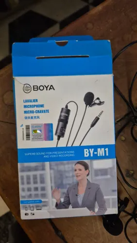 Microfone de Lapela BOYA BY-M1 Original - Excelente Estado