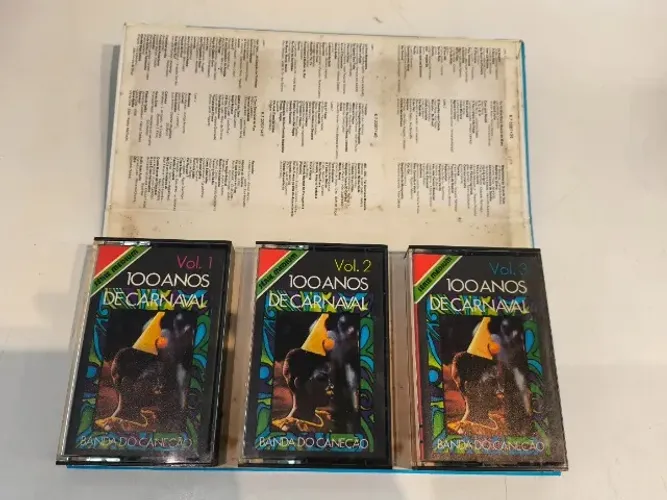 FITA K7 100 Anos De Carnaval - BANDA DO CANECÃO- 3x Cassette 1973 - COLECIONADORES