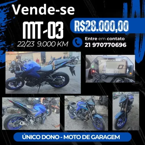 Moto Yamaha MT-03 Único Dono 9.000km rodados