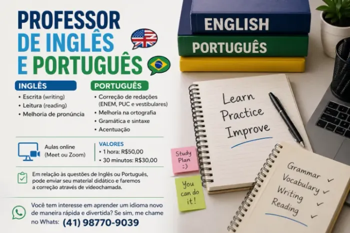 Professor de Inglês e Português