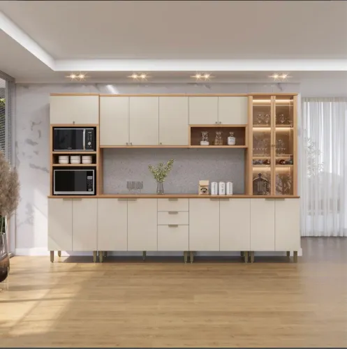 Conjunto de Cozinha Completa Modular Master MDF