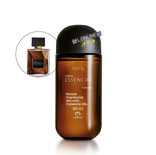 REFIL DO PERFUME ESSENCIAL ÚNICO MASCULINO 90ML NATURA