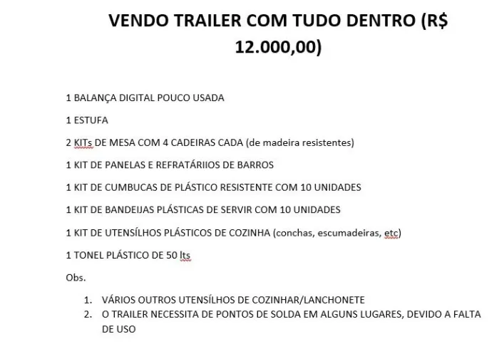 VENDO COM TUDO DENTRO