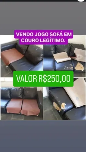 SOFÁ EM COURO