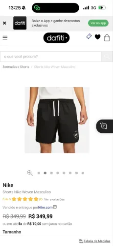 Nike short woven 