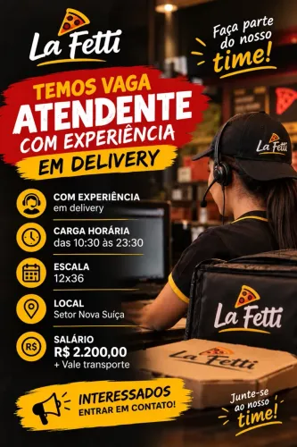 Vaga de Atendente