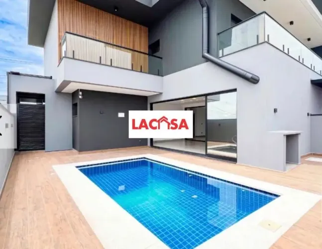 Lindissima Casa no Cond Santa Monica-3 Suites - 427m²-Caçapava