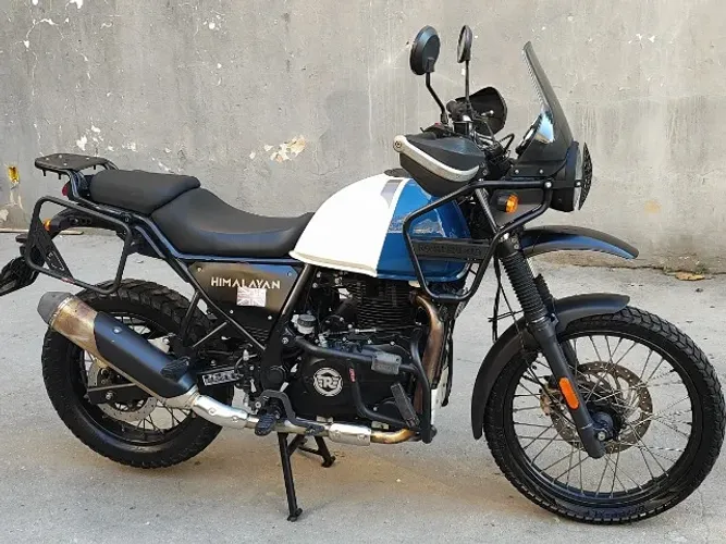 Himalayan 411 EFI Royal Enfield, Branco/Azul, 2022/2023, Único Dono, Centro RJ