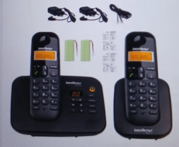 Telefone sem fio mais 1 ramal da Intelbras 