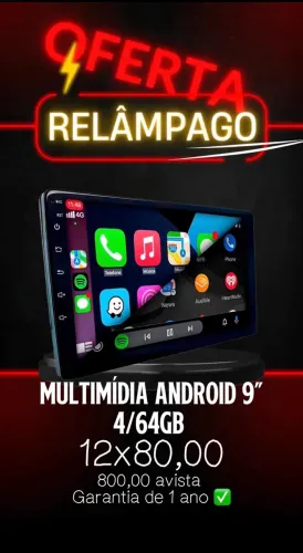 Multimídia 9? Android 4/64gb 