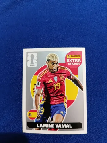 Figurinha da copa yamal estra prata