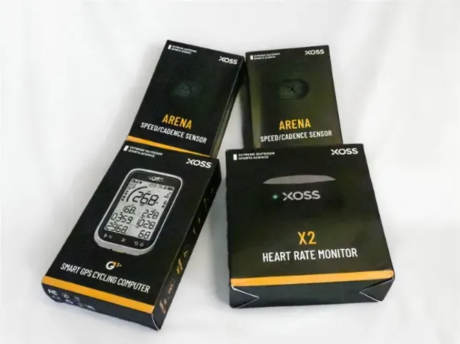 Kit para Ciclismo XOSS G3+ GPS, Cinta X2 e 2 Sensores Arena