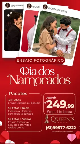 ENSAIO FOTOGRAFICO - DIA DOS NAMORADOS 