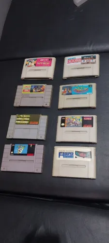 Lote cartuchos super nintendo