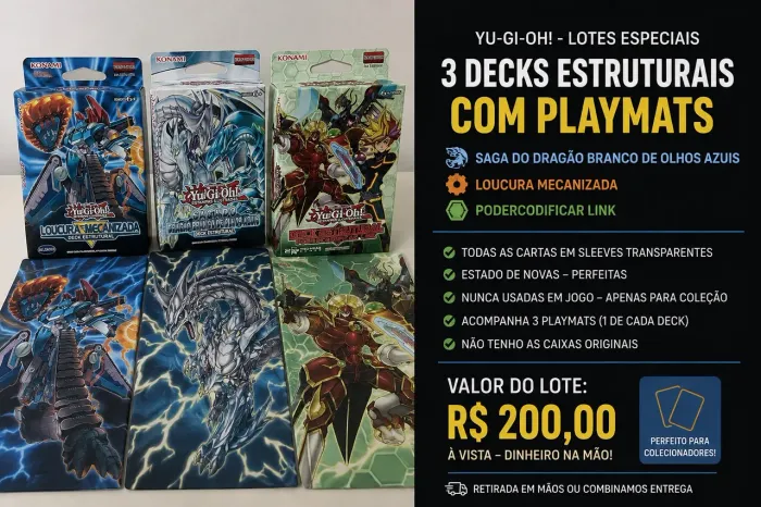3 Deck de Yugioh Completos