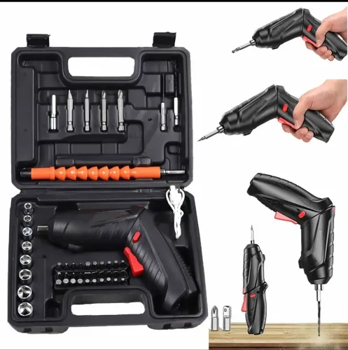 Kit parafusadeira elétrica USB recarregável
