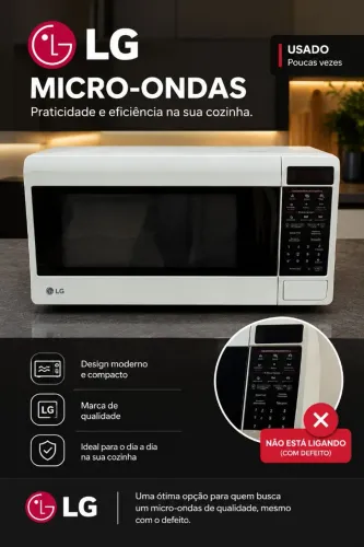 Microondas LG (com defeito)