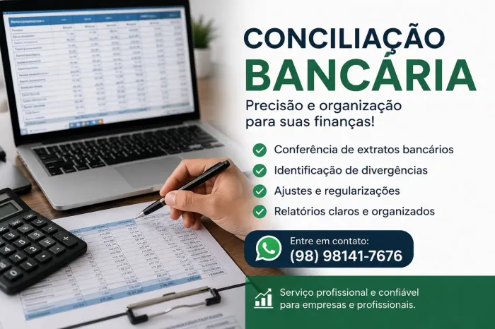 Conciliação Bancária | Conferência de Extratos e Ajustes Financeiros
