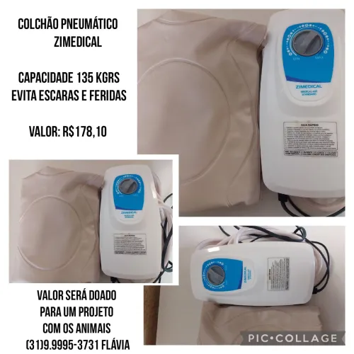 Colchão Pneumático Zimedical- Perfeito Estado 