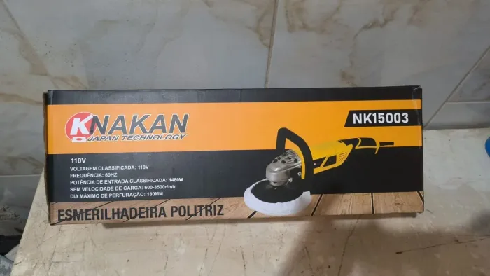 Esmerilhadeira Politriz Knakan 110V (Nova na Caixa)