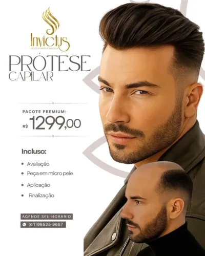 Prótese capilar masculina