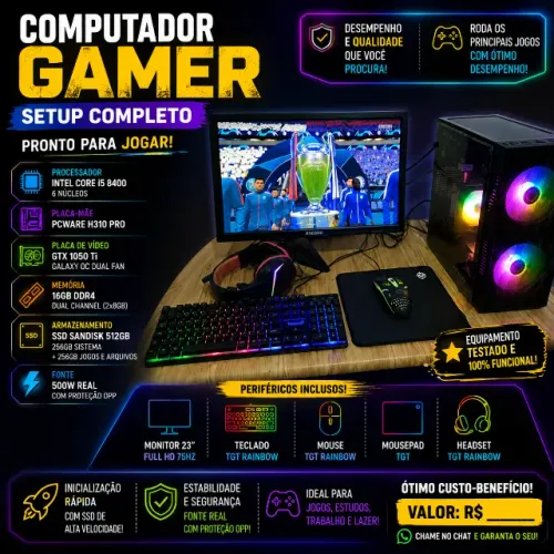 Computador Gamer Completo
