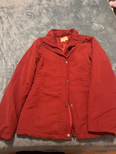 Casaco Parka Terracota Rovitex com Zíper e Botões