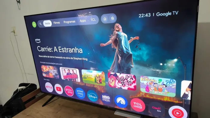 Smart TV 65" TCL 4K UHD QLED 65P7K Google TV