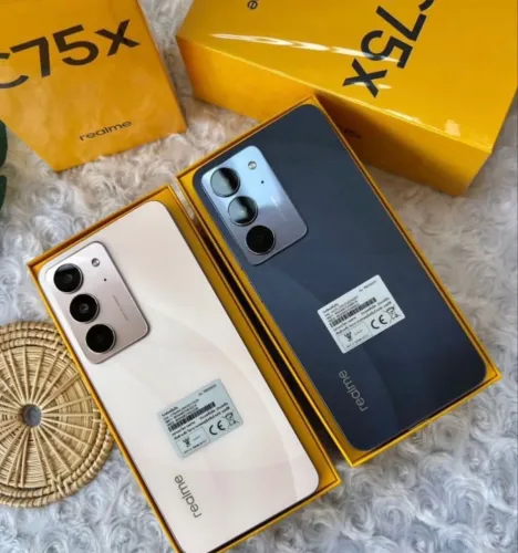 Celular Realme c75x 4G NFC 256GB 08GB RAM Rosa Azul Novo Entregamos 