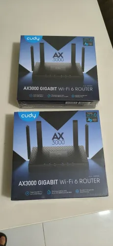 Roteador Cudy WR3000 Preto Mesh AX3000 Gigabit WiFi 6 - 2 Unidades