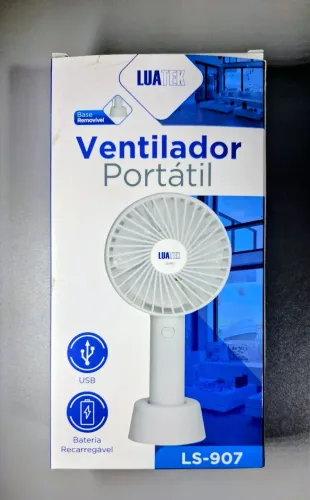 Mini Ventilador Portátil Luatek LS-907 - Recarregável