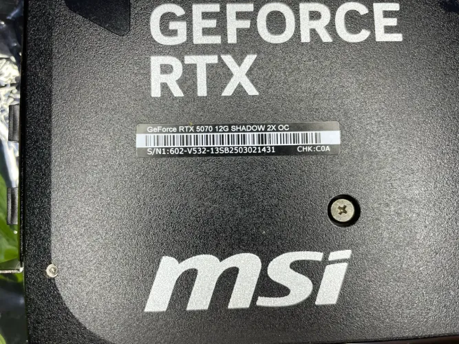 RTX 5070 12 GB - MSI SHADOW 2X OC