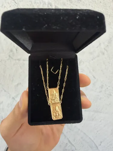 Escapulário de ouro 18k lindo