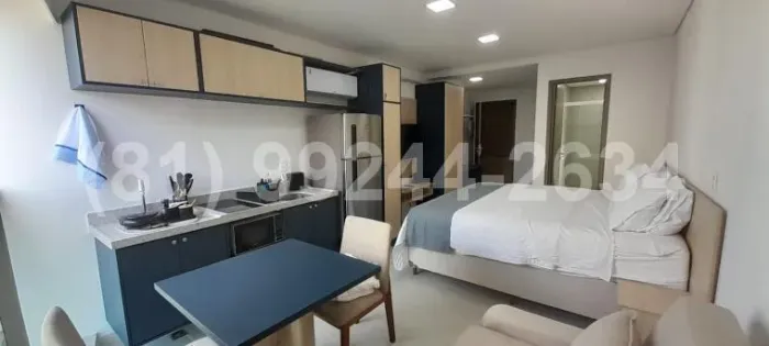 Flat | 28 m² | Boa Viagem (Mobilhado)