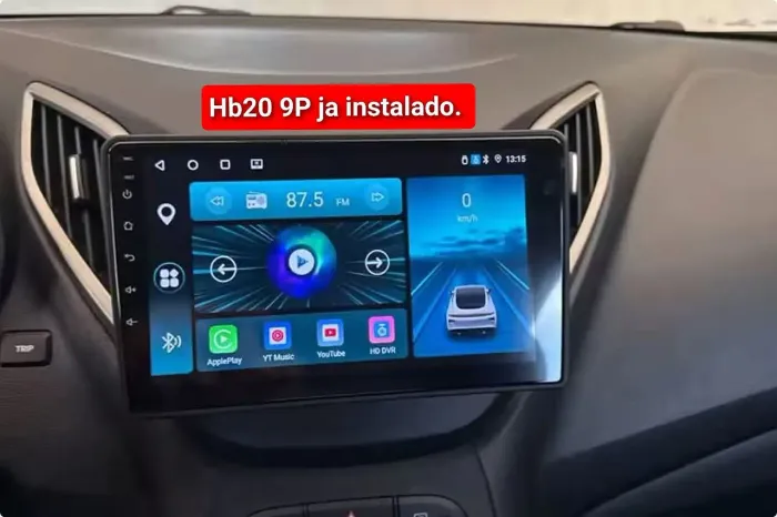 Multimídia hb20 9P Android 2ram 32g CarPlay YouTube Netflix wifi Bluetooth