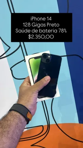 Aparelho Seminovo: iPhone 14 128GB - Estado de Novo! | Loja Física