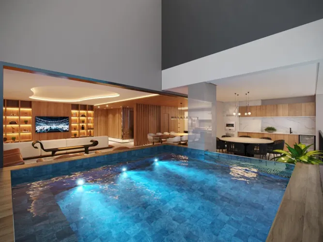 Apartamento à venda no Atmos City Design, 3 suítes com piscina no Marista