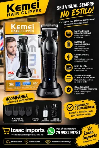 Máquina profissional pra Corte de cabelo 