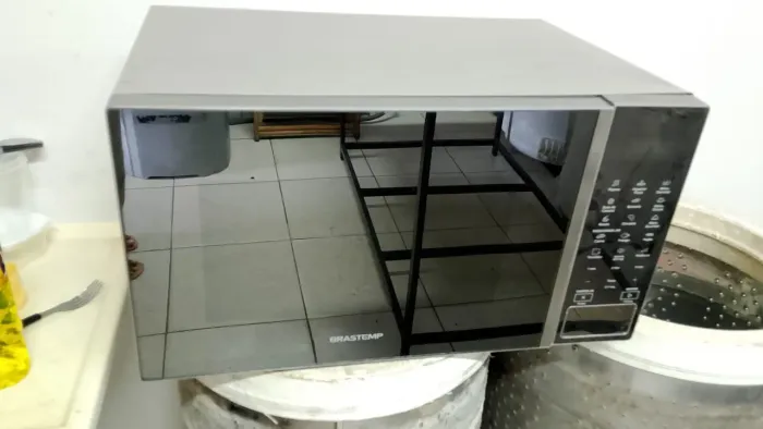 Microondas Brastemp 34 litros top inox