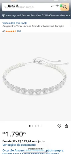 Pulseira swarovski 