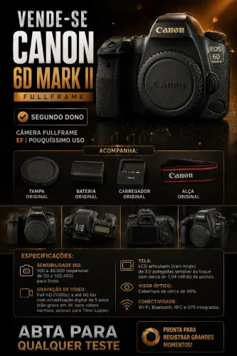 Camera canon 6d mark II